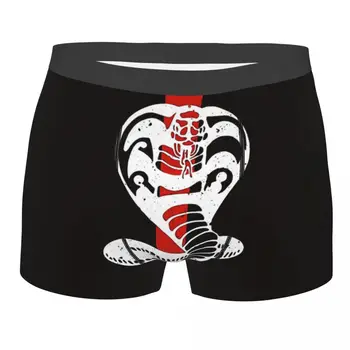 Cobra Kai Cobra Logotipo Cuecas De Algodão Calcinha Underwear Masculino Impressão Shorts Boxer Briefs
