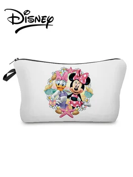Disney Pato Donald, Mickey Mouse Saco Cosmético Starfish Mini Bolsa De Maquiagem Da Moda Eco Reutilizáveis Saco De Armazenamento De Desenhos Animados Infantis Bolsa Da Moeda