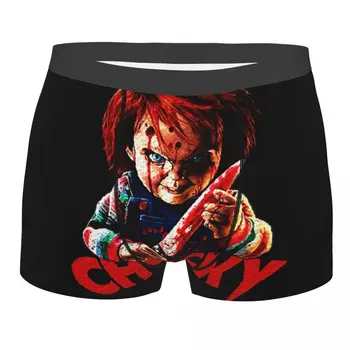 Chucky Assassino de Halloween Horror Underwear Homens Sexy Impresso Personalizado da Criança Reproduzir o Filme Boxer Shorts Calcinha