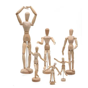 Figuras De Decoração De Casa De Artista Modelos Articulados De Boneca Desenho De Esboço Manequim Modelo De Móveis Membros Mão De Madeira Do Corpo De Sorteio De Brinquedos De Ação