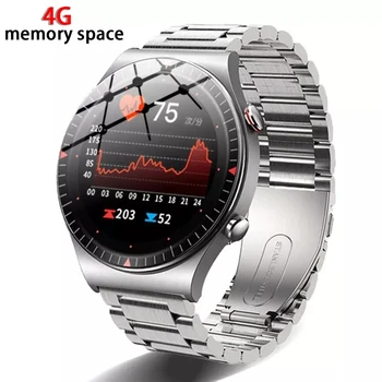 2022 4G de RAM Inteligente Homens do Relógio Monitor de frequência Cardíaca de Chamada Bluetooth TWS Fones de ouvido Música, Esporte Smartwatch Homens Para a Samsung, Huawei Xiaomi