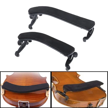1 Pcs Ajustável Universal Tipo de Violino no Ombro Resto de Plástico Preto Acolchoado para 1/2-4/4 1/8-1/4 Violino Acústico Violino Acessório