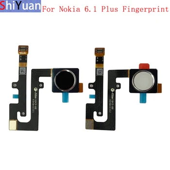 Sensor De Impressão Digital, Botão Home Do Cabo Do Cabo Flexível Da Fita Para Nokia 6.1 Plus X6 Tecla De Alimentação Sensor De Toque Flex Peças De Reposição
