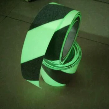 5cmx5m Adesivo de Aviso de Fita Anti Derrapante Luminosa Fita Brilham no Escuro da Escada de Banho Reflexiva Fita antiderrapante, Fita de Segurança Adesivos