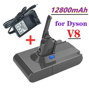 100% Original DysonV8 12800mAh 21.6 Bateria V para Dyson V8 Absoluto /Fofo/Animal Li-ion Aspirador Bateria recarregável
