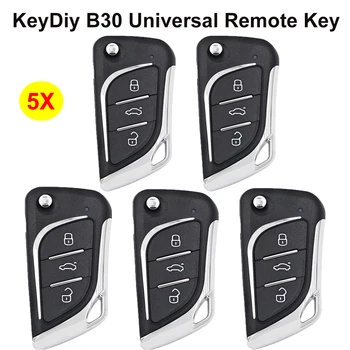 Okeytech 5PCS/LOTE 3 Botão Universal KD a Chave Automática de Carro de Controle Remoto Chave de B30 Keydiy Para Keydiy KD900 URG200 KD-X2 Programador Chave