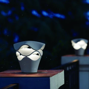 Moderno e minimalista exterior impermeável da lâmpada do gramado de pós cabeça de vedação da cabeça de lâmpada de jardim do pátio da paisagem da lâmpada exterior do projeto parede la