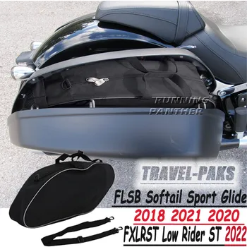 Moto alforje de bagageiro Forro Saddlebag Para FLSB Softail Esporte Glide 2018 2021 2020 FXLRST Low Rider ST 2022