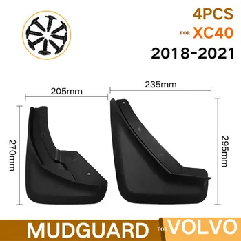 Mud Flaps Para a Volvo XC40 2018 - 2021 Conjunto Mudflaps resguardo pára-lamas Fender 2019 Frente de Estacionamento Traseiro, Accessoires