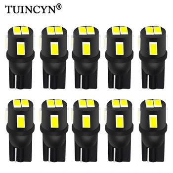 TUINCYN 10x T10 W5W Bulbo do Diodo emissor de 194 168 Auto Lâmpada Led Interior do Carro Cúpula de Leitura, Lâmpada da Placa de Licença de Luz Folga 6000K Branco 12V