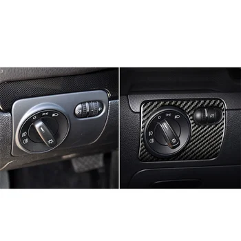 Para VW Golf MK6 MC 6 R Scirocco 2009-2016 Interruptor do Farol o Quadro de Controle de Adesivo Anti-riscos Fácil de Instalar Adesivos de Fibra de Carbono