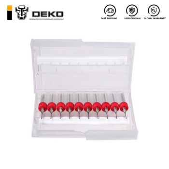 DEKO 10pcs 0,6 mm de Carboneto de Tungstênio, mini Micro broca de Ferramenta para a Placa de Circuito impresso do PWB de cnc broca Máquina de Carboneto de