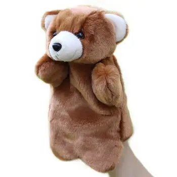 Fantoche de mão do Urso Animal de Pelúcia, Brinquedos do Bebê Educacional Fantoches História Fingir Jogar Bonecas para as Crianças Presentes das Crianças