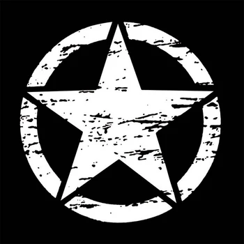 Etiqueta do carro do Militar do Exército Estrela de Capa KK Decalque Gráfico para Ser Aplicável Fora-de-estrada Automóveis Acessórios do Exterior do Vinil,15cm