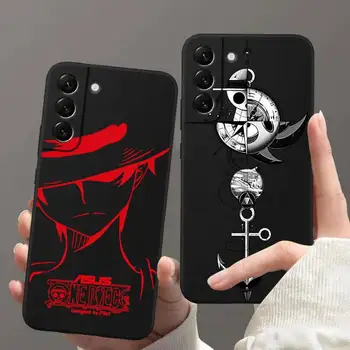 Anime One Piece Caso de Telefone para Samsung Galaxy S21 S22 Ultra S20 FE S9 Mais S10 5G lite 2020 Silicone Funda Tampa