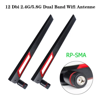 MAYTO 12 Dbi Dual Band Wifi Antenne 2,4 G 5G 5.8 Gh Rp Sma Mannelijke Universele Antennes Versterker Router Wlan Antenne Booster