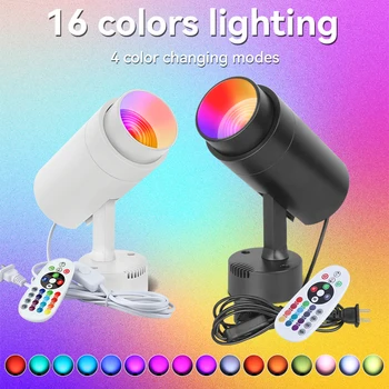 RGB LED Luzes da Fase de Controle Remoto Ajustável Abertura Atmosfera de Luzes para Decoração de Casamento Interior, KTV, Bar, DJ, Luzes de Discoteca