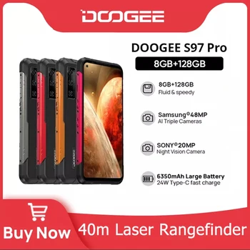 DOOGEE S97 Pro Robusto Telemóvel NFC 40m Telêmetro a Laser 6.39