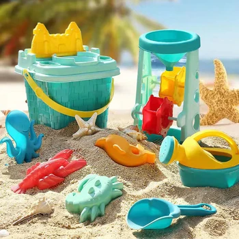 Crianças Brinquedos De Praia Kit De Verão Escavar Brinquedos De Areia Conjunto De Ferramenta De Brinquedos De Água Do Balde De Areia Poço Ferramenta Caixa De Areia Ao Ar Livre Brinquedos Para Crianças Menino Menina