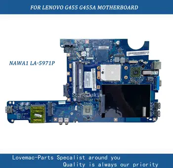 NAWA1 LA-5971P original da placa principal Para a Lenovo G455 G455A G455AX Laptop placa-mãe placa-mãe LA-5971P DDR2 100% testado