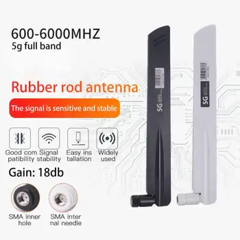Completo novo-band 3G 4G 5G de Dobramento Antena Omnidirecional de Alto Ganho 600-6000MHz 18dBi Ganho SMA Macho Para Placa de Rede sem Fio Wifi