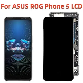 Original de LCD Para ASUS ROG Telefone 5 Tela de LCD Para o ROG 5 ZS673KS LCD Disaplay conjunto do Digitador da Tela de Toque