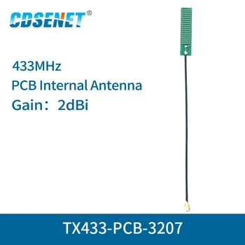 10pc/monte Antena PCB FPC 433MHz Omnidirecional 2dbi TX433-PCB-3207 Omnidirecional Antena 4g