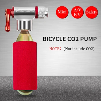 Portátil Pistolet CO2 Mini Bicicleta da Bomba de Ar da Liga de Alumínio de MTB Bicicleta de Estrada de CO2 Inflador de Acessórios da Bicicleta