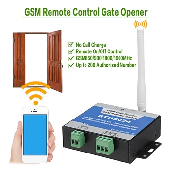RTU5024 GSM Porta do Relé de Abertura Remoto sem Fio Controle de Acesso da Porta do Switch Chamada Gratuita 850/900/1800/1900MHz