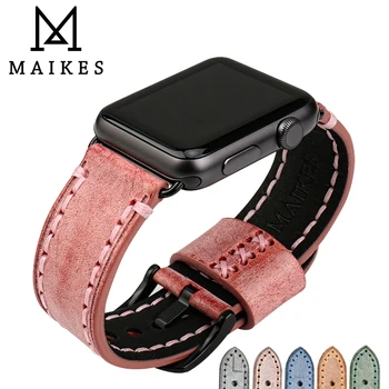 MAIKES pulseira relógio de acessórios, pulseiras de relógio para a Apple faixa de relógio de 42mm de 38mm iwatch 44mm 40mm watchbands Série 4 3 2 1
