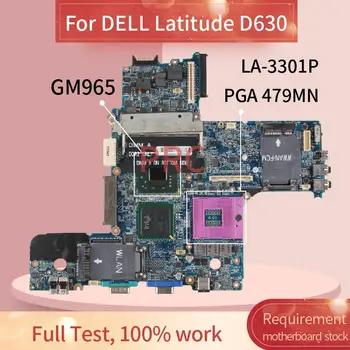 CN-0DT781 0DT781 Para DELL Latitude D630 Laptop placa-mãe LA-3301P GM965 DDR2 Notebook placa-mãe