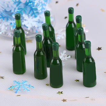 10pcs Verão Deve cerveja copos/garrafas de vidro miniaturas de louça mini Casa de bonecas Mini Móveis de Acessórios do Modelo
