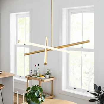 Nordic simples ramo de sala em forma de candelabro pós-moderna da luz de luxo, restaurante criativo personalizado arte quarto designe