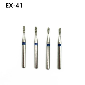 10pcs materiais Dentários Diamante, Brocas de Diâmetro da Broca-broca Média FG 1,6 mm Dentista para Alta Velocidade Handpiece EX-41