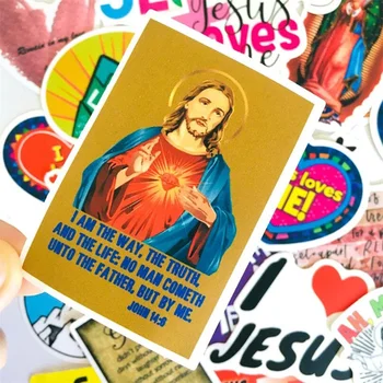 10/30/50PCS Jesus crença religiosa cartoon graffiti capacete de bagagem geladeira portátil laptop impermeável adesivos brinquedos atacado