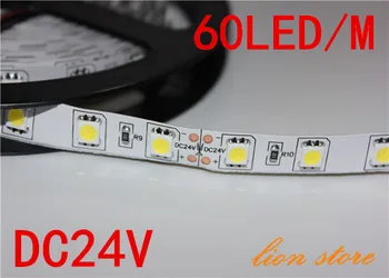 S605 IP20 tira de LED 5050 SMD 24, flexíveis e leves 60LED/m,5m 300LED,Branco,Branco quente ,branco frio,Azul, Verde,Vermelho,Amarelo