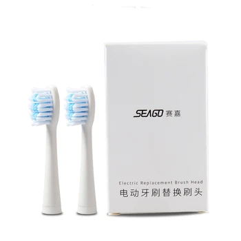 2pcs/caixa de Escova de dentes Elétrica Cabeças de Substituição Independente de Embalagem Seago Sonic Escova Cabeças Modelos Aplicáveis SG906 C6 EK7