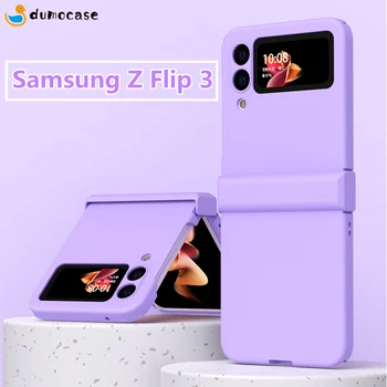 Samsung Galaxy Z Flip 3 5G Caso Armadura Dobradiça Completa Proteção à prova de Choque Tampa do Telefone para Samsung Z Flip3 Zflip3 Sensação da Pele Fundas