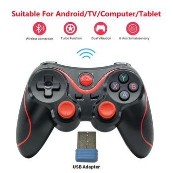 Bluetooth Wireless Controlador de jogos Móveis Controlador de Joystick para PC, Jogo para Celular Alça de Controle de Manusear jogos para PS3 IOS14.6 Android