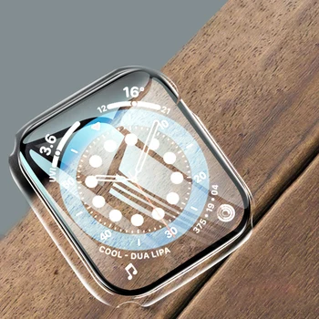 Tela de Proteção para Apple relógio 7/6/5/4/3/2/SE 44mm 40mm 42mm 38 41 45 iwatch caso, à prova de Choque Shell Acessórios