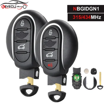 KEYECU Reposição Smart Remote Chave do Carro Fob 3B /4 Botão de 433MHz para BMW MINI Cooper 2013 - 2017 IC: 2694A-IDGNG1 FCC ID:NBGIDGNG1
