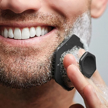 Homens Limpeza Facial Purificador De Silicone Em Miniatura Face Limpeza Profunda Barbear Rosto Massagem, Escova De Beleza Duche Cuidados Com A Pele Ferramenta Nova