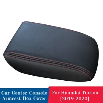 Console Central Capa De Almofada Para Hyundai Tucson 2019 2020, À Prova De Água De Carro De Apoio De Braço Seat Tampa Da Caixa De Couro, Apoio De Braço Capa
