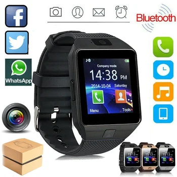 Smart Watch, Toque em Esportes Fitness Impermeável Smartwatch Relógios Para Ios, Android Sim Cartão GSM Câmera de Homens, Mulheres, Crianças Smart Watch