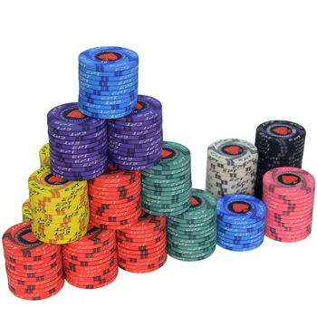Cerâmica Texas Poker Chips Profissional Casino European Poker Chips Conjunto de 10pcs/Lot Dropshipping