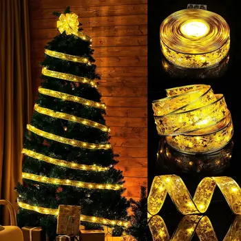 Fada Luzes de corda Impermeável LED 50 5M de Fio de Cobre Fita de Arcos de Luzes para Festa de Casamentos de Férias Decorações para Árvores de Natal