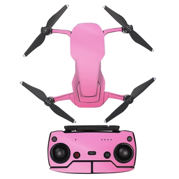 Cor-de-rosa Estilo de autocolantes de Vinil Adesivo de Pele DJI Mavic Ar Drone + Controladores Remotos + 3 Baterias de Filme de Proteção Capa