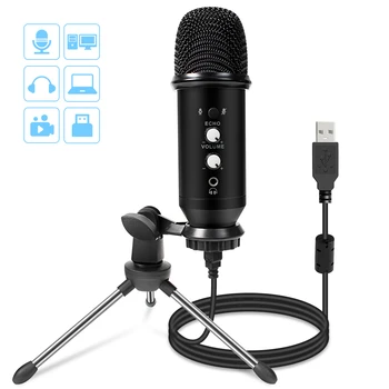 E21 Usb De Jogos Microfone Condensador Do Microfone Streaming Cardiod Microfone Plug And Play Microfone Para O Youtube Popcast Conversa