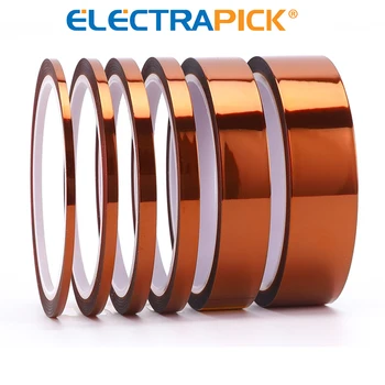 ELECTRAPICK 33 Metros Resistente ao Calor de Alta Temperatura-Fita de Poliimida de Isolamento Térmico, Isolamento Fita Adesiva Impressora 3D Parte