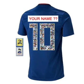 DIY Personalizado Nome E Número de Maillots De Pé Captain Tsubasa Japão Camisetas de Futebol Camisetas Futbol Oliver Átomo Homens T-shirts
